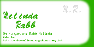 melinda rabb business card